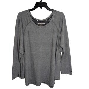Tommy Hilfiger Sport Size XL Long Sleeve Scoop‎ Neck Active wear Top (M295)